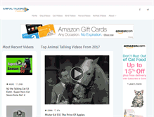 Tablet Screenshot of animaltalkingvideos.com
